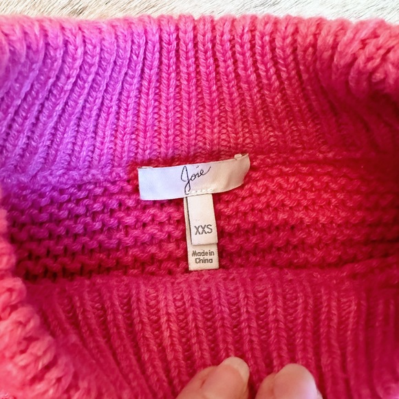 REVOLVE JOIE Adeen Sweater in Azalia Fuchsia Size XXS Knit Wool Cashmere Blend - Picture 7 of 14